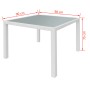 Set de comedor de jardín 5 piezas ratán sintético blanco crema de vidaXL, Conjuntos de jardín - Ref: Foro24-42502, Precio: 41...