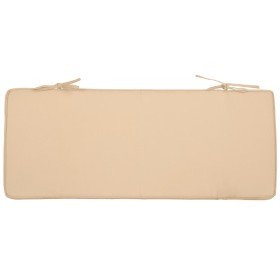 Esschert Design Cojín de banco 98,5x39,5 cm beige MF019