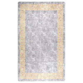 Alfombra lavable antideslizante gris 120x180 cm de , Alfombras - Ref: Foro24-337936, Precio: 39,59 €, Descuento: %