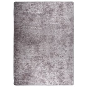 Alfombra lavable antideslizante gris 120x180 cm
