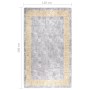 Alfombra lavable antideslizante gris 120x180 cm de , Alfombras - Ref: Foro24-337936, Precio: 39,31 €, Descuento: %