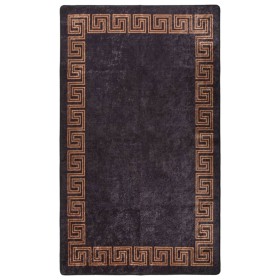 Waschbarer, rutschfester Teppich schwarz und gold 120x180 cm von , Teppiche - Ref: Foro24-337930, Preis: 44,36 €, Rabatt: %