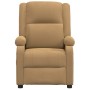 Sillón de masaje eléctrico terciopelo marrón