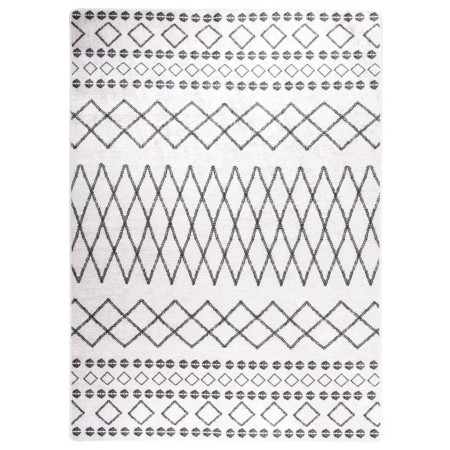 Waschbarer rutschfester Teppich schwarz und weiß 120x180 cm von , Teppiche - Ref: Foro24-337972, Preis: 35,80 €, Rabatt: %