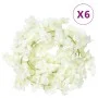 Guirnaldas de flores artificiales 6 uds blanco 180 cm de , Coronas y guirnaldas - Ref: Foro24-359058, Precio: 22,23 €, Descue...