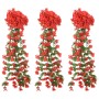 Künstliche Blumengirlanden 3 Stück rot 85 cm von , Kronen und Girlanden - Ref: Foro24-359053, Preis: 21,62 €, Rabatt: %