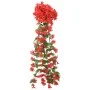 Artificial flower garlands 3 units red 85 cm by , Crowns and garlands - Ref: Foro24-359053, Price: 21,34 €, Discount: %