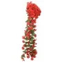 Artificial flower garlands 3 units red 85 cm by , Crowns and garlands - Ref: Foro24-359053, Price: 21,34 €, Discount: %