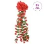 Artificial flower garlands 3 units red 85 cm by , Crowns and garlands - Ref: Foro24-359053, Price: 21,34 €, Discount: %