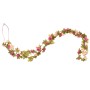 Garlands of artificial flowers 6 units red and pink 250 cm by , Crowns and garlands - Ref: Foro24-359045, Price: 19,20 €, Dis...
