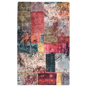 Alfombra lavable patchwork antideslizante multicolor 160x230 cm