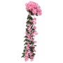 Guirnaldas de flores artificiales 3 uds rosa 85 cm de , Coronas y guirnaldas - Ref: Foro24-359052, Precio: 21,73 €, Descuento: %
