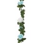 Guirnaldas de flores artificiales 6 uds azul y blanco 240 cm