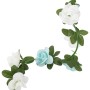 Guirnaldas de flores artificiales 6 uds azul y blanco 240 cm