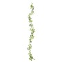 Guirnaldas de flores artificiales 6 uds blanco 200 cm