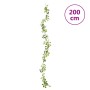 Guirnaldas de flores artificiales 6 uds blanco 200 cm