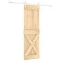 Schiebetür mit Beschlägen aus massivem Kiefernholz 80x210 cm von , Türen - Ref: Foro24-3203251, Preis: 214,39 €, Rabatt: %