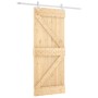Schiebetür mit Beschlägen aus massivem Kiefernholz, 85 x 210 cm von , Türen - Ref: Foro24-3203174, Preis: 200,40 €, Rabatt: %