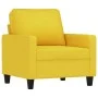 Armchair with stool light yellow fabric 60 cm by , Sofas - Ref: Foro24-3201034, Price: 180,86 €, Discount: %