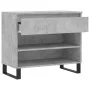 Concrete gray plywood shoe rack furniture 70x36x60 cm by , Shoe racks and shoe organizers - Ref: Foro24-831448, Price: 58,54 ...