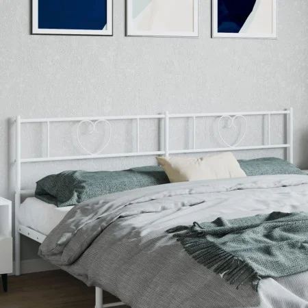 Kopfteil aus weißem Metall, 200 cm von , Kopf- und Fußteile - Ref: Foro24-355550, Preis: 37,87 €, Rabatt: %
