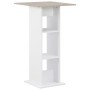 Hoher Bar-Tisch in Weiß und Grau aus Beton 60x60x110 cm. von , Küchen- und Esstische - Ref: Foro24-280208, Preis: 75,07 €, Ra...