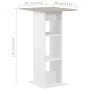 Mesa alta de bar blanco y gris hormigón 60x60x110 cm by , Kitchen and dining tables - Ref: Foro24-280208, Price: 74,25 €, Dis...