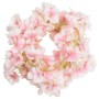 Guirnaldas de flores artificiales 6 uds rosa claro 180 cm
