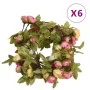 Weihnachtsblumenkränze 6 Stück rosa 215 cm von , Kronen und Girlanden - Ref: Foro24-359062, Preis: 19,13 €, Rabatt: %