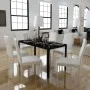 Schwarz-weißes 7-teiliges Esstischset von vidaXL, Möbelsets für Küchen und Esszimmer - Ref: Foro24-242988, Preis: 275,82 €, R...