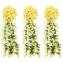 Guirnaldas de flores de Navidad 3 uds amarillo 85 cm by , Crowns and garlands - Ref: Foro24-359048, Price: 17,81 €, Discount: %