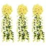 Guirnaldas de flores de Navidad 3 uds amarillo 85 cm by , Crowns and garlands - Ref: Foro24-359048, Price: 17,56 €, Discount: %