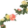 Guirnaldas de flores artificiales 6 uds rojo atardecer 250 cm