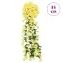 Guirnaldas de flores de Navidad 3 uds amarillo 85 cm by , Crowns and garlands - Ref: Foro24-359048, Price: 17,56 €, Discount: %
