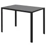 Schwarz-weißes 7-teiliges Esstischset von vidaXL, Möbelsets für Küchen und Esszimmer - Ref: Foro24-242988, Preis: 275,82 €, R...