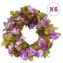Guirnaldas de flores de Navidad 6 uds morado claro 250 cm by , Crowns and garlands - Ref: Foro24-359043, Price: 13,66 €, Disc...