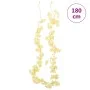 Guirnaldas de flores de Navidad 6 uds champagne 180 cm by , Crowns and garlands - Ref: Foro24-359055, Price: 17,76 €, Discoun...