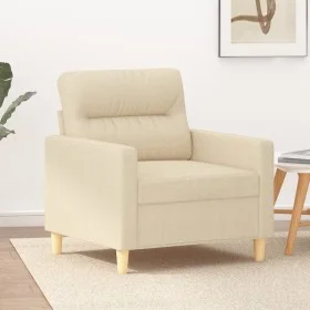 Cremefarbener Stoffsessel, 60 cm. von , Sofas - Ref: Foro24-359221, Preis: 154,12 €, Rabatt: %