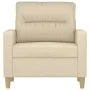 Cremefarbener Stoffsessel, 60 cm. von , Sofas - Ref: Foro24-359221, Preis: 154,12 €, Rabatt: %