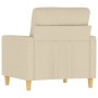 Sillón de tela color crema 60 cm de , Sofás - Ref: Foro24-359221, Precio: 156,59 €, Descuento: %