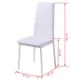 Conjunto de mesa de comedor 7 piezas blanco y negro de vidaXL, muebles para cocinas y comedores - Ref: Foro24-242988, Precio:...