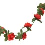 Guirnaldas de flores artificiales 6 uds rojo 240 cm
