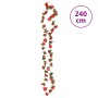 Guirnaldas de flores artificiales 6 uds rojo 240 cm