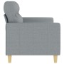 Zweiplätziges Sofa aus hellgrauem Stoff, 140 cm. von , Sofas - Ref: Foro24-359235, Preis: 209,55 €, Rabatt: %