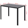 Black and white 7-piece dining table set by vidaXL, Furniture sets for kitchens and dining rooms - Ref: Foro24-242988, Price:...
