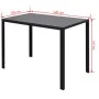 Schwarz-weißes 7-teiliges Esstischset von vidaXL, Möbelsets für Küchen und Esszimmer - Ref: Foro24-242988, Preis: 275,82 €, R...