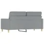 Zweiplätziges Sofa aus hellgrauem Stoff, 140 cm. von , Sofas - Ref: Foro24-359235, Preis: 224,81 €, Rabatt: %