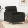 Schwarzer Stoffsessel, 60 cm. von , Sofas - Ref: Foro24-359223, Preis: 143,14 €, Rabatt: %