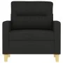 Schwarzer Stoffsessel, 60 cm. von , Sofas - Ref: Foro24-359223, Preis: 143,14 €, Rabatt: %