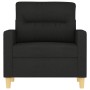 Sillón de tela negro 60 cm de , Sofás - Ref: Foro24-359223, Precio: 145,56 €, Descuento: %